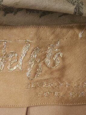 Beverly Hills Hotel 1950s gold/metallic Hollywood Regency cocktail coat Helft's